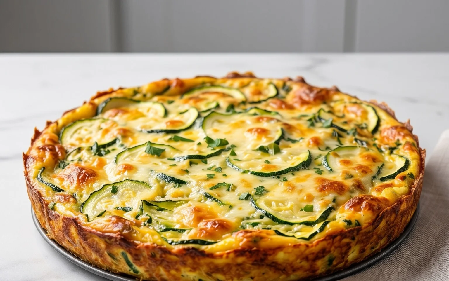 Crustless Zucchini Quiche Recipe
