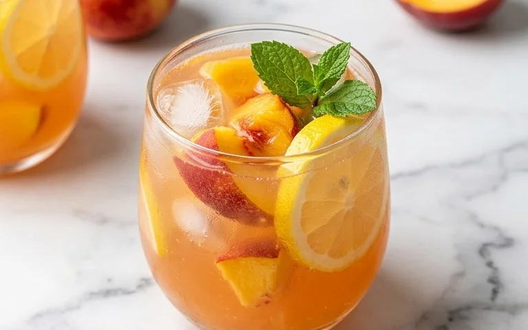 Refreshing Peach Lemonade