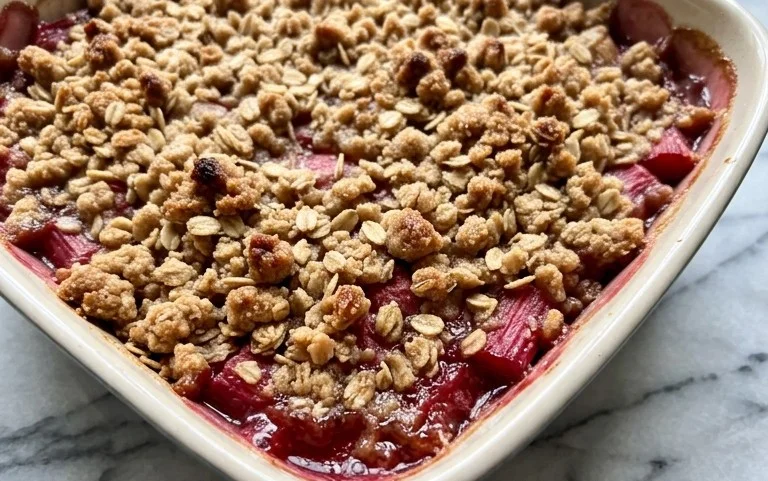 Easy Rhubarb Crisp