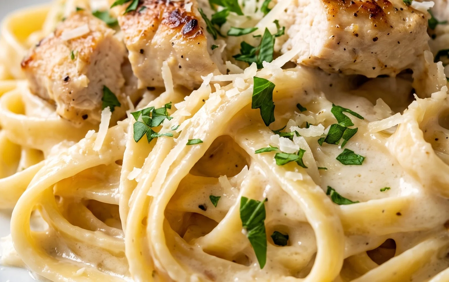 Low Calorie Chicken Alfredo