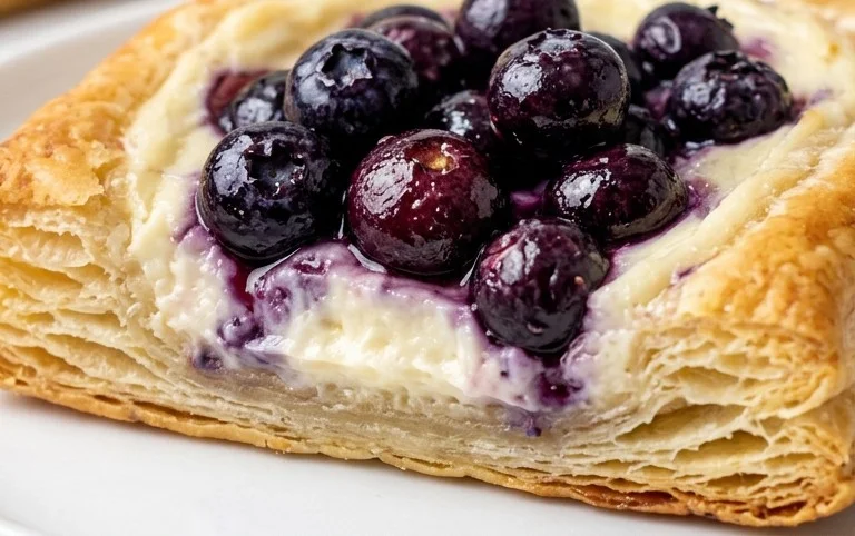 Blueberry Cream Cheese Puff Pastry