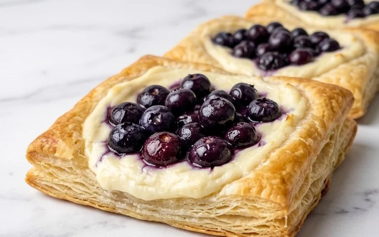 Blueberry Cream Cheese Puff Pastry