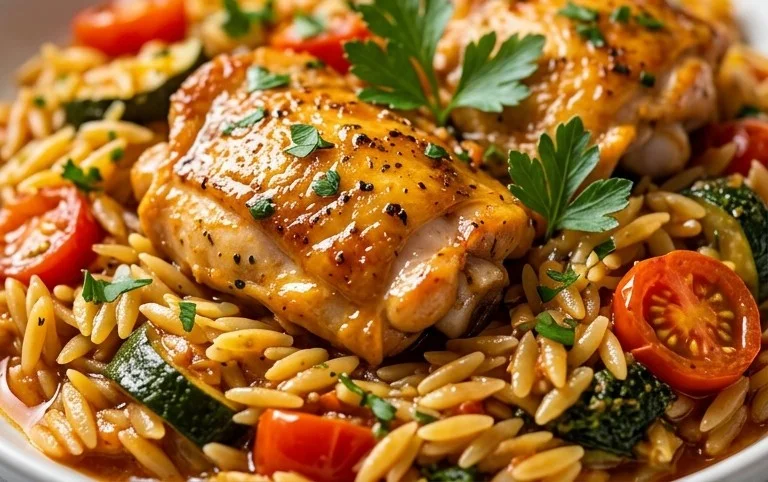 Chicken Orzo (30-Minutes, One-Pan)