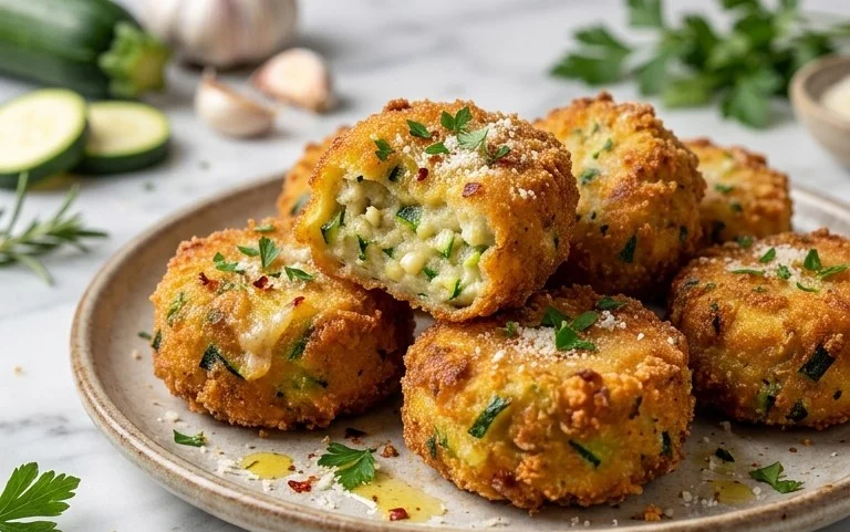 Zucchini Garlic Bites