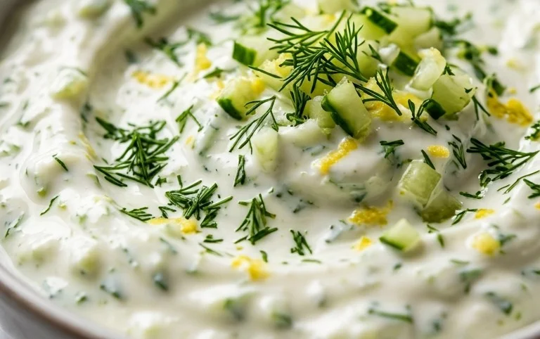 Cucumber Dip with Sour Cream and Dill