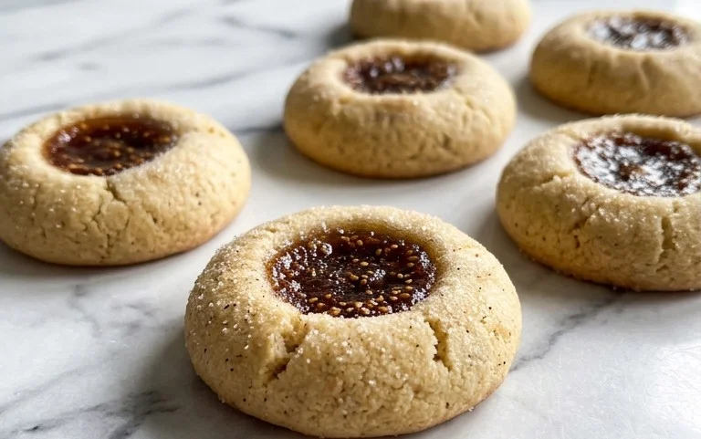 Cardamom Fig Thumbprint Cookies