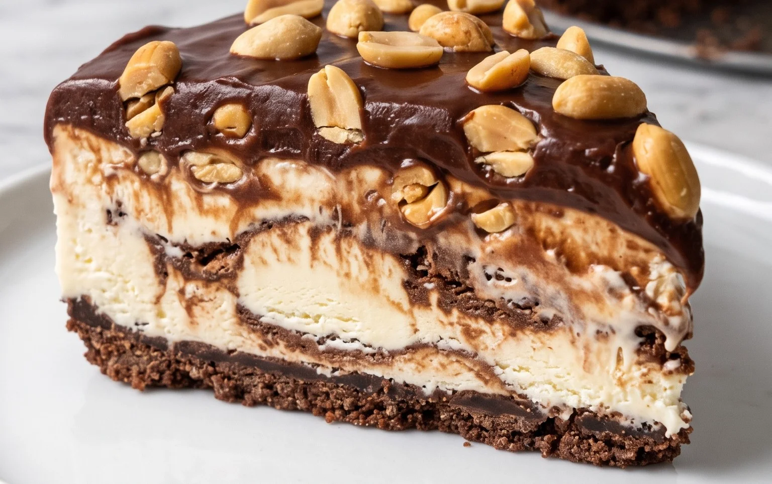 Buster Bar Ice Cream Cake