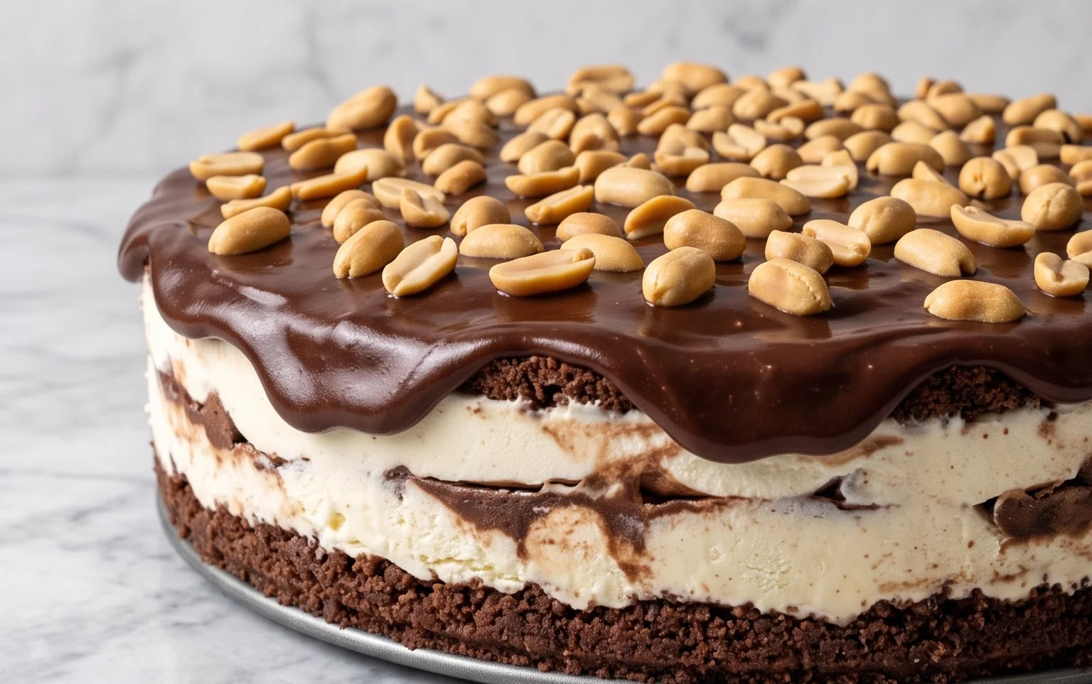 Buster Bar Ice Cream Cake