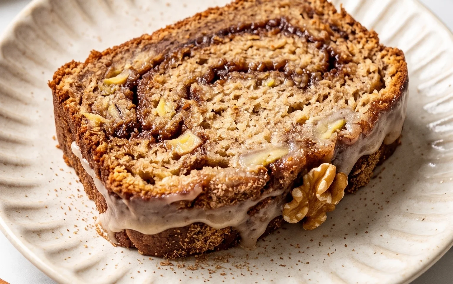 Cinnamon Roll Banana Bread
