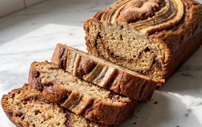 Cinnamon Roll Banana Bread