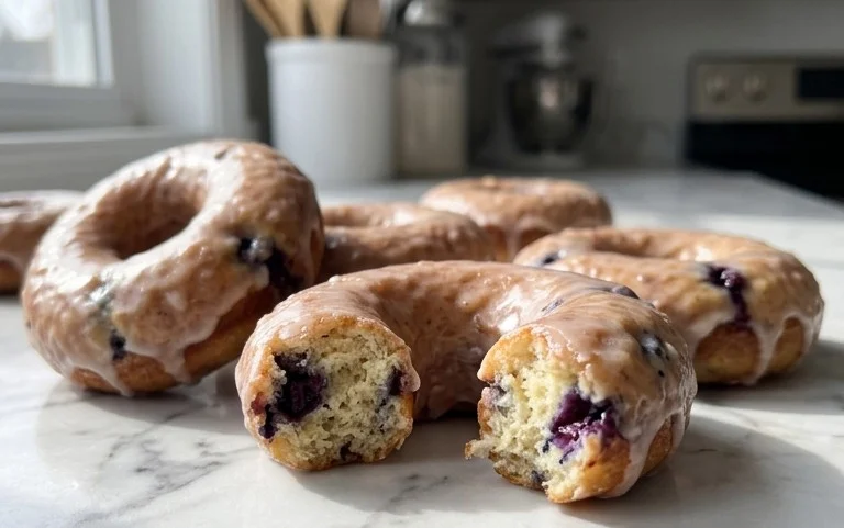 Blueberry Cake Donuts