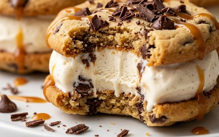 Cookie Ice Cream Sandwiches (Like a Chipwich!)