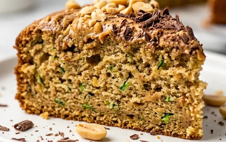 Moist Peanut Butter Zucchini Cake Recipe