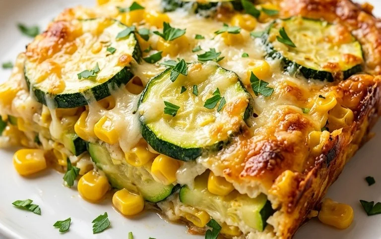 Zucchini Corn Parmesan Bake Recipe
