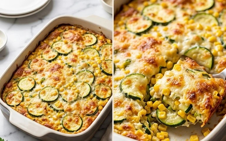 Zucchini Corn Parmesan Bake Recipe