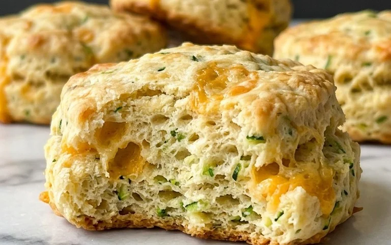 Zucchini Cheddar Biscuits