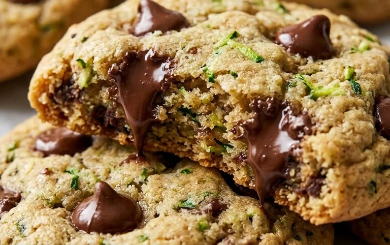 Soft Zucchini Cookies with Chocolate Chips