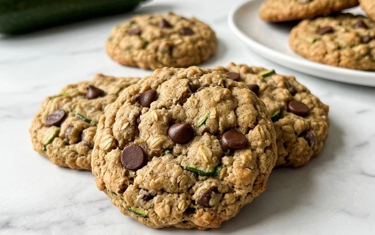 Homemade Zucchini-Oat Chocolate Chip Cookies