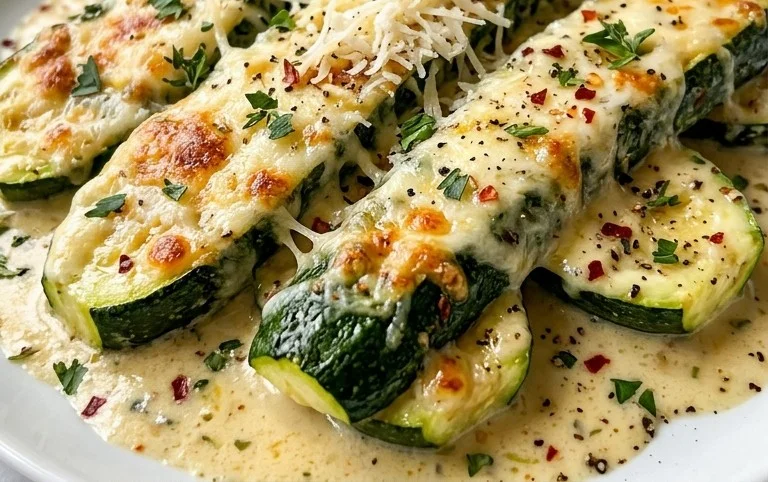 Creamy Parmesan Zucchini