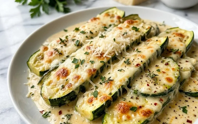 Creamy Parmesan Zucchini