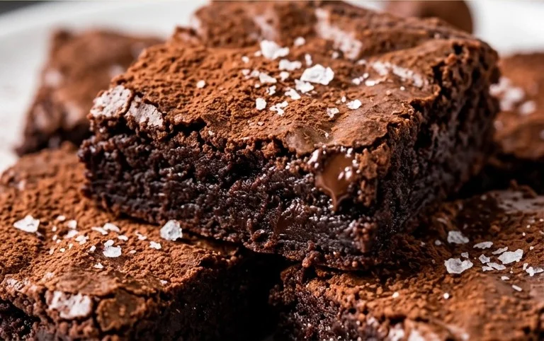 Fudgy Dark Chocolate Zucchini Brownies Recipe