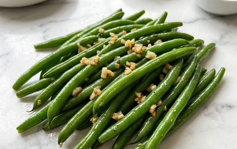Sautéed Green Beans Recipe with Garlic