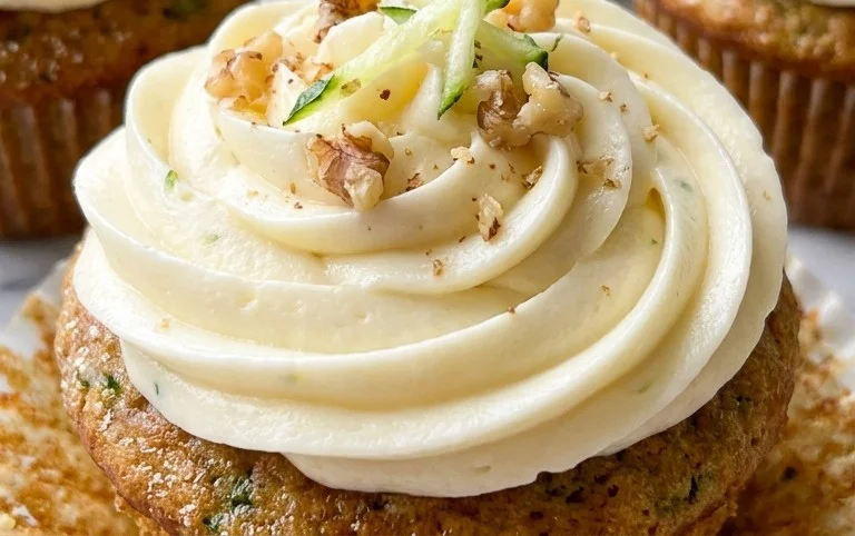 Zucchini Cupcakes with Cream Cheese Frosting