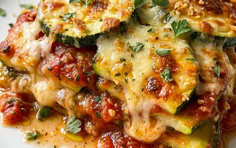 Three Cheese Zucchini Parmesan