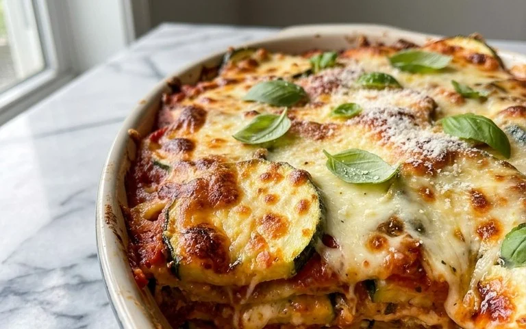 Three Cheese Zucchini Parmesan