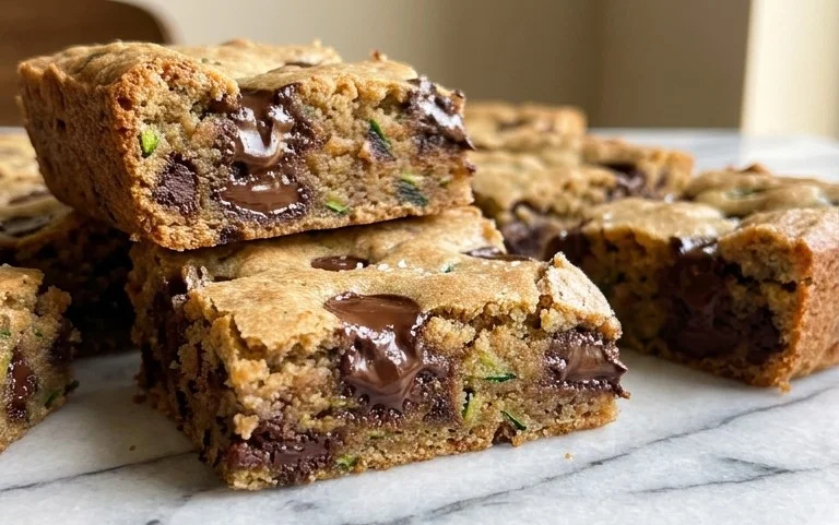Chocolate Chip Zucchini Cookie Bars