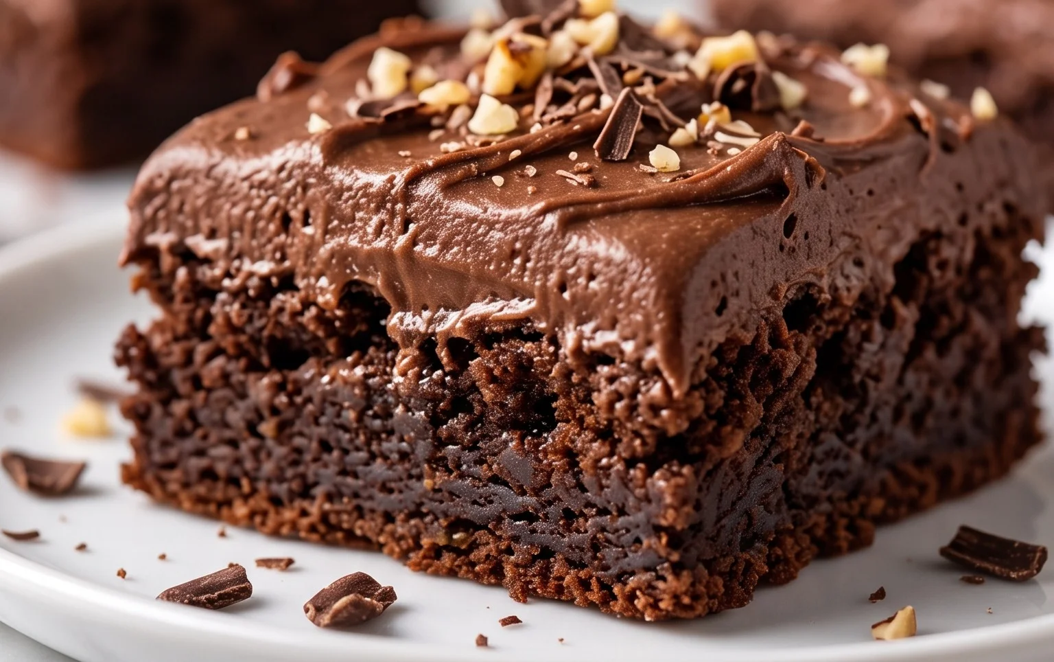Zucchini Brownies with 1 minute Frosting!
