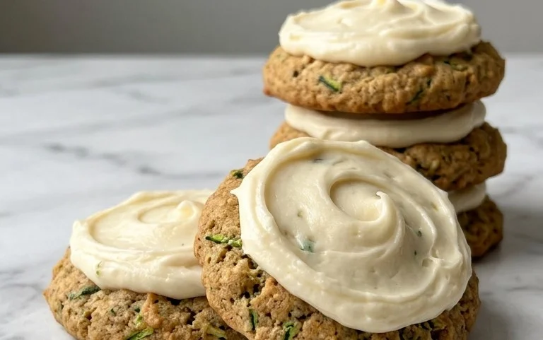 Zucchini Cookies with Cream Cheese Frosting